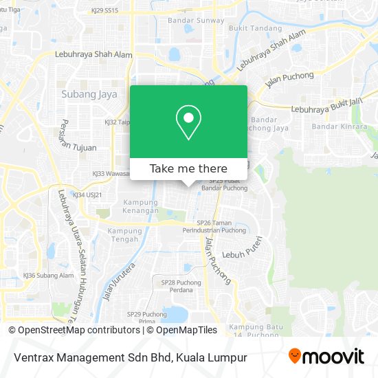 Ventrax Management Sdn Bhd map