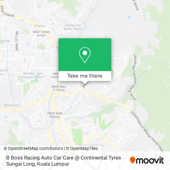B Boss Racing Auto Car Care @ Continental Tyres Sungai Long map