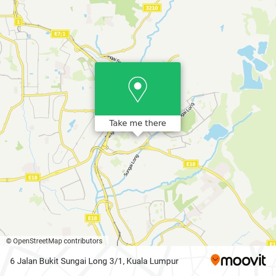 Peta 6 Jalan Bukit Sungai Long 3/1