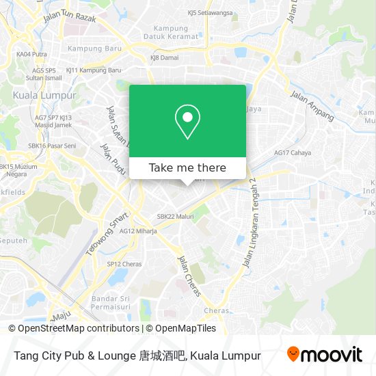 Tang City Pub & Lounge 唐城酒吧 map