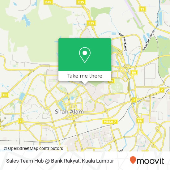 Peta Sales Team Hub @ Bank Rakyat