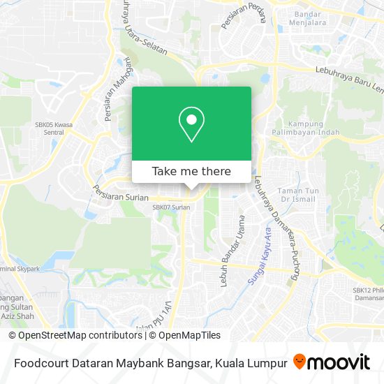 Foodcourt Dataran Maybank Bangsar map