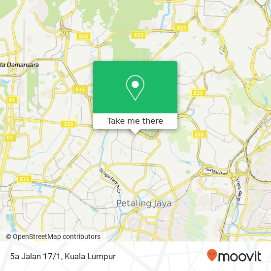 5a Jalan 17/1 map