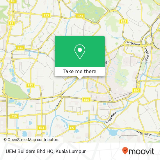 UEM Builders Bhd HQ map