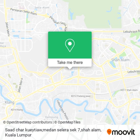 Saad char kueytiaw,medan selera sek 7,shah alam map