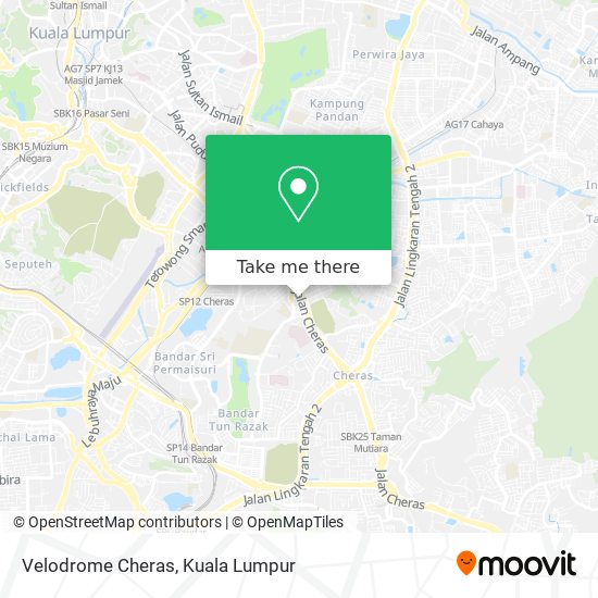 Velodrome Cheras map