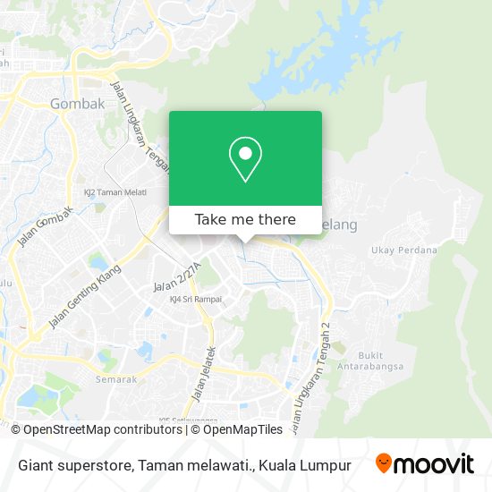 Giant superstore, Taman melawati. map