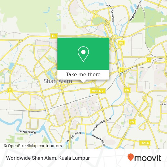 Worldwide Shah Alam map