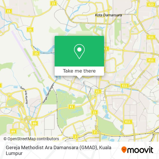 Gereja Methodist Ara Damansara (GMAD) map