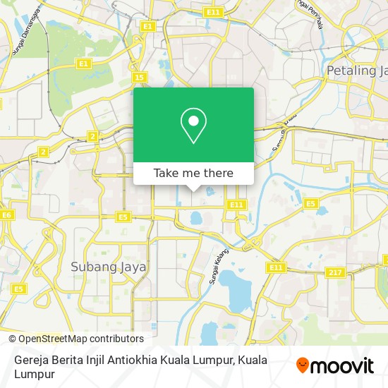 Gereja Berita Injil Antiokhia Kuala Lumpur map