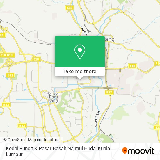 Peta Kedai Runcit & Pasar Basah Najmul Huda