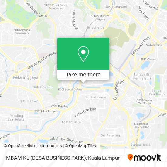 Peta MBAM KL (DESA BUSINESS PARK)