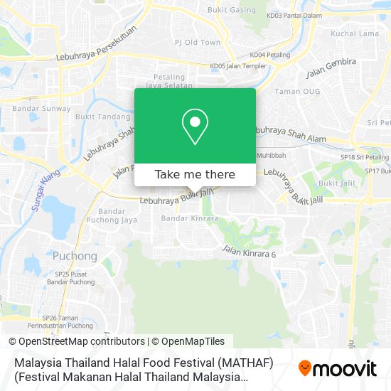 Malaysia Thailand Halal Food Festival (MATHAF) (Festival Makanan Halal Thailand Malaysia (MATHAF)) map