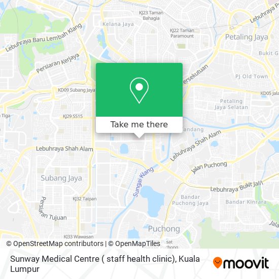 Sunway Medical Centre ( staff health clinic) map
