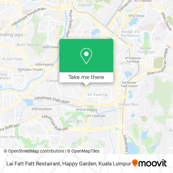 Lai Fatt Fatt Restairant, Happy Garden map