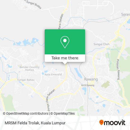 MRSM Felda Trolak map