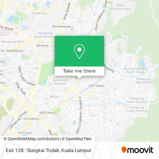 Exit 128 : Sungkai Trolak map