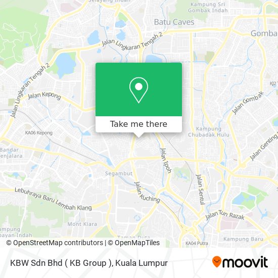 KBW Sdn Bhd ( KB Group ) map