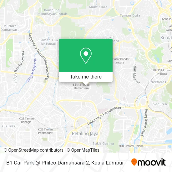 B1 Car Park @ Phileo Damansara 2 map