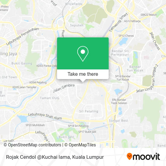 Rojak Cendol @Kuchai lama map