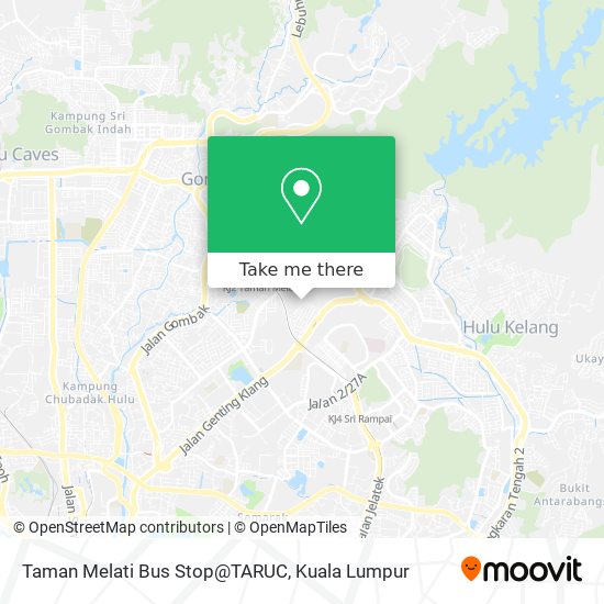 Peta Taman Melati Bus Stop@TARUC