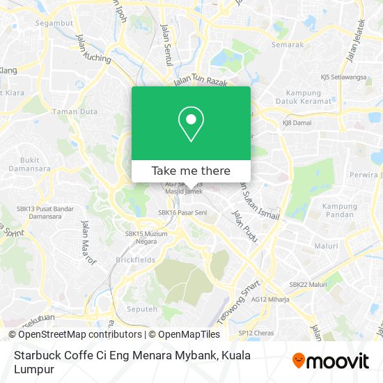 Starbuck Coffe Ci Eng Menara Mybank map