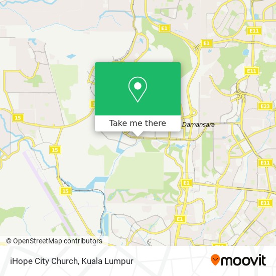 iHope City Church map