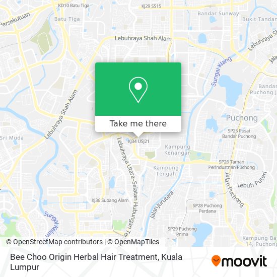 Bee Choo Origin Herbal Hair Treatment map