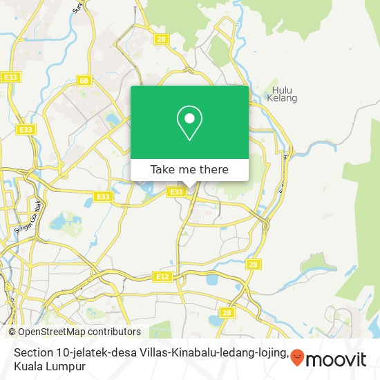 Peta Section 10-jelatek-desa Villas-Kinabalu-ledang-lojing
