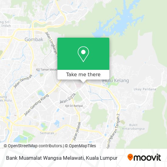 Peta Bank Muamalat Wangsa Melawati