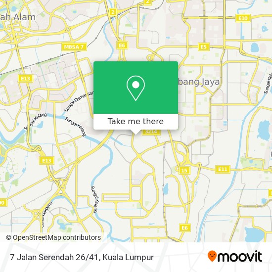 7 Jalan Serendah 26/41 map