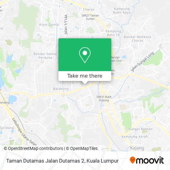 Peta Taman Dutamas Jalan Dutamas 2