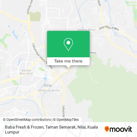 Peta Baba Fresh & Frozen, Taman Semarak, Nilai