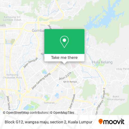 Block G12, wangsa maju, section 2 map