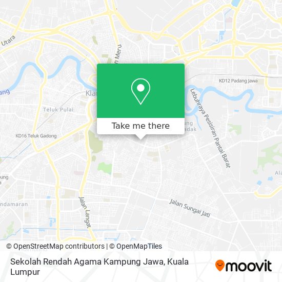 Peta Sekolah Rendah Agama Kampung Jawa