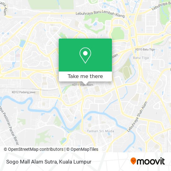 Sogo Mall Alam Sutra map