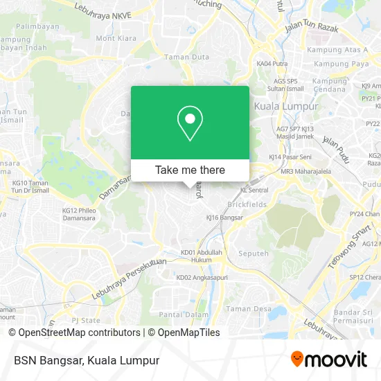 BSN Bangsar map