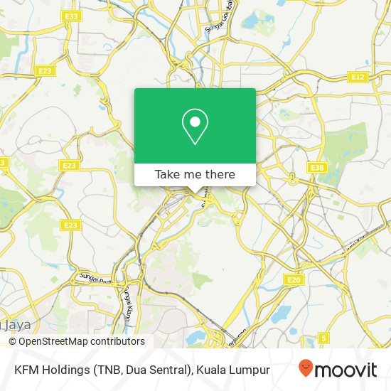 Peta KFM Holdings (TNB, Dua Sentral)
