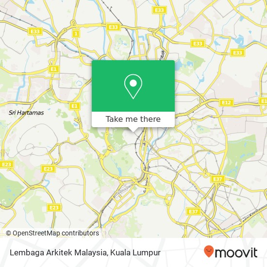 Peta Lembaga Arkitek Malaysia
