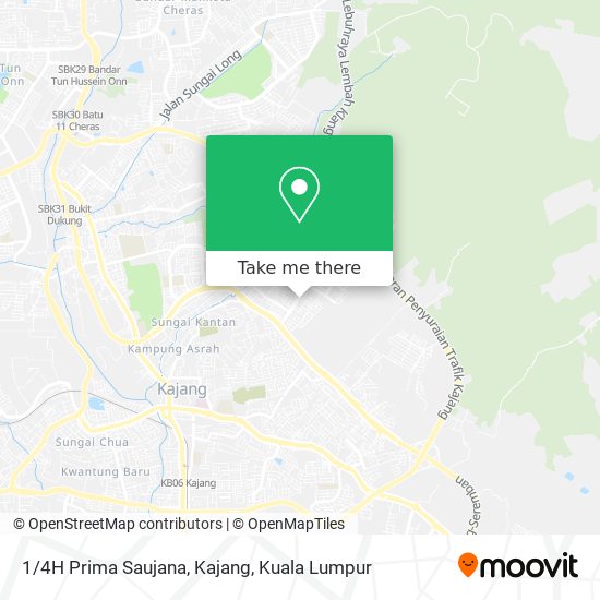 1/4H Prima Saujana, Kajang map
