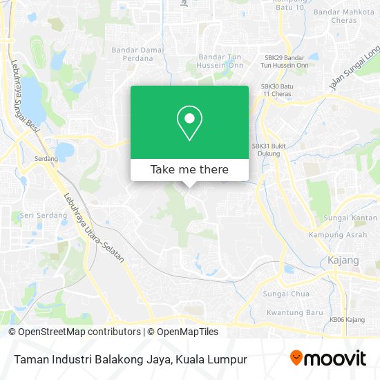 Taman Industri Balakong Jaya map