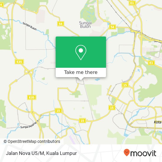 Jalan Nova U5/M map
