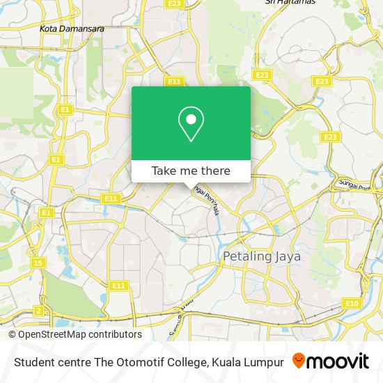 Student centre The Otomotif College map