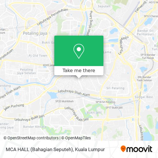 MCA HALL (Bahagian Seputeh) map