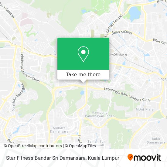 Star Fitness Bandar Sri Damansara map