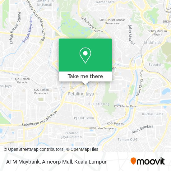 ATM Maybank, Amcorp Mall map