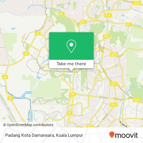 Padang Kota Damansara map