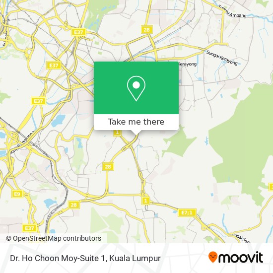 Dr. Ho Choon Moy-Suite 1 map