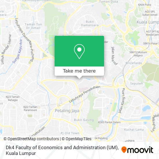 Dk4 Faculty of Economics and Administration (UM) map