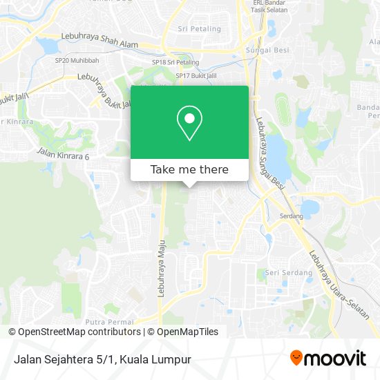 Jalan Sejahtera 5/1 map